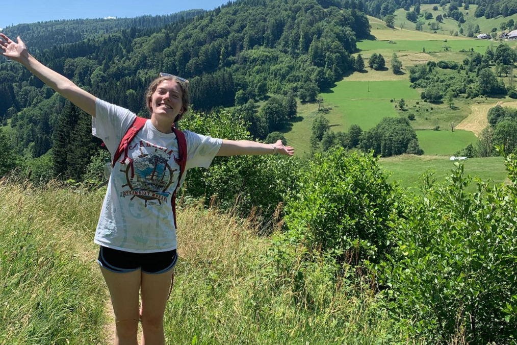 Anna H. hiking in Germany